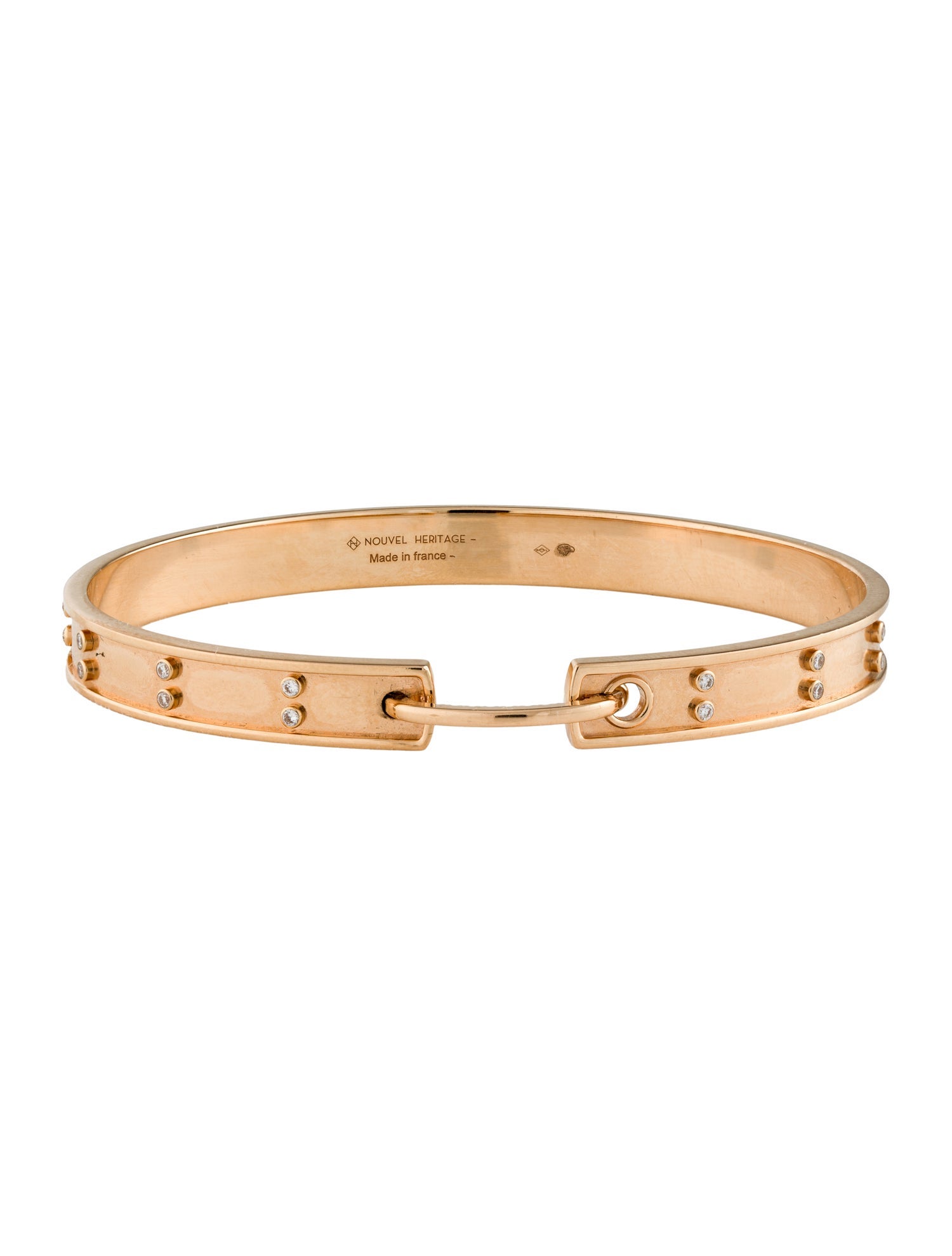 Nouvel Heritage 18K Diamond Picnic in Paris Mood Bangle