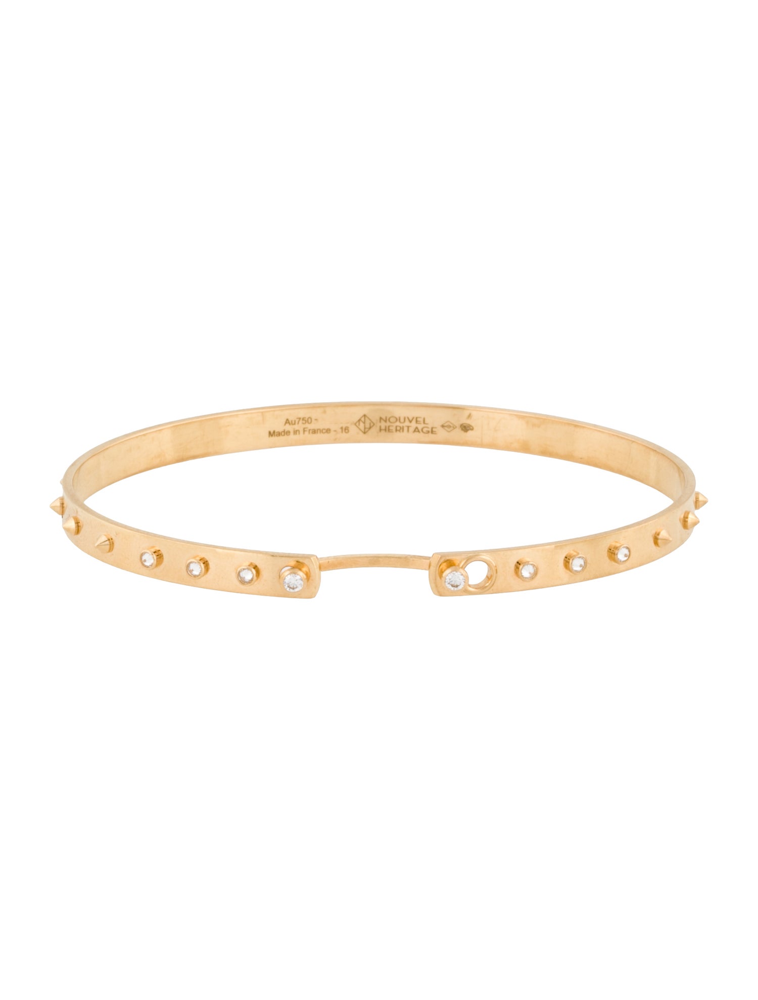 Nouvel Heritage 18K Diamond Brunch In NY Mood Bangle