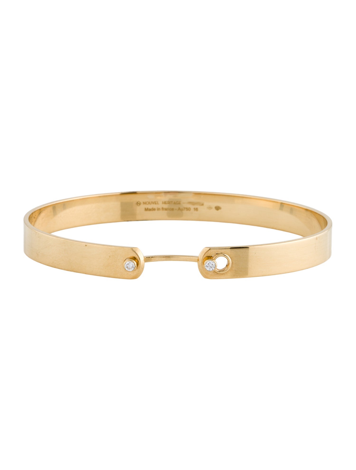 Nouvel Heritage 18K Diamond Monday Morning GM Mood Bangle