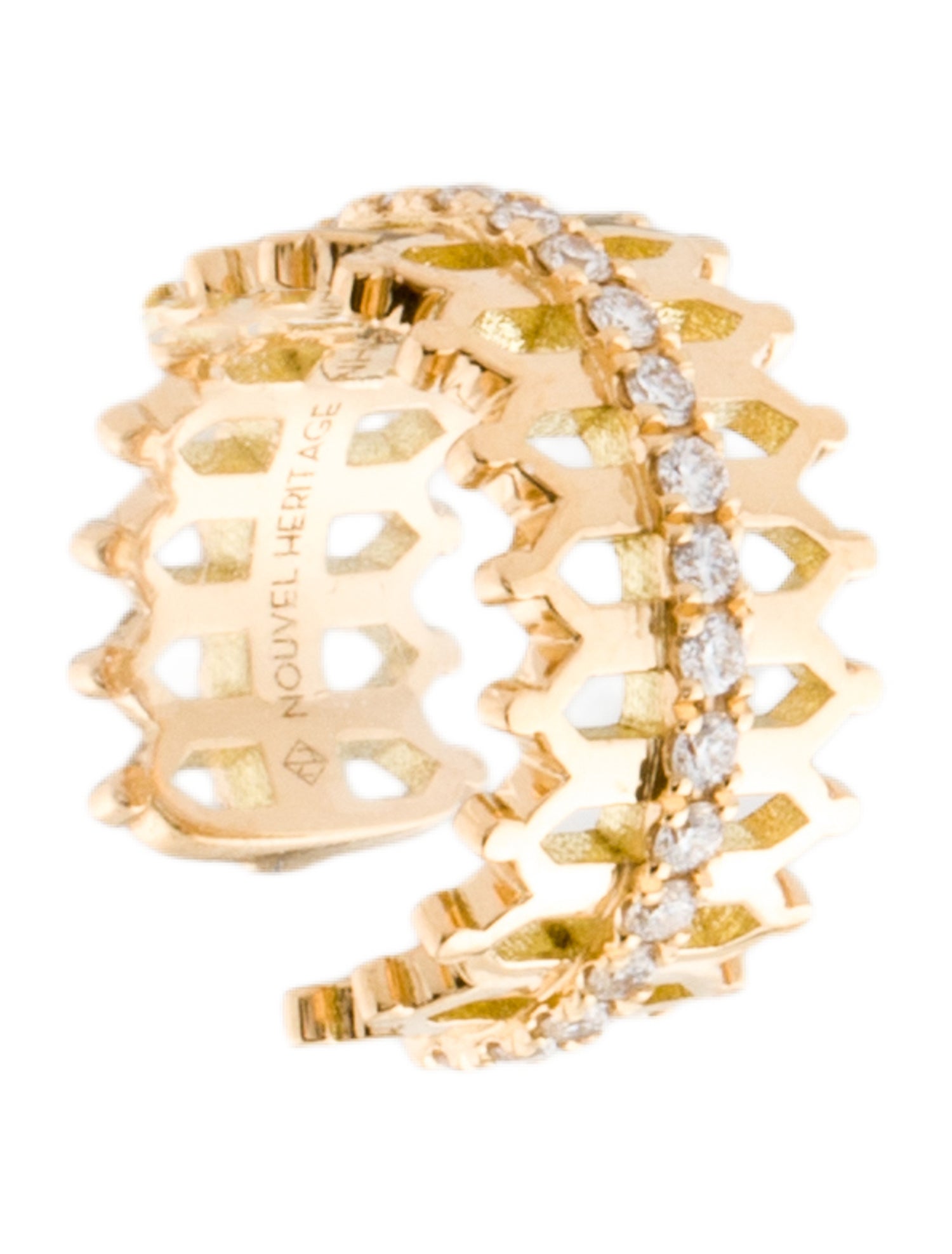 Nouvel Heritage 18K Diamond Double Some Ear Cuff