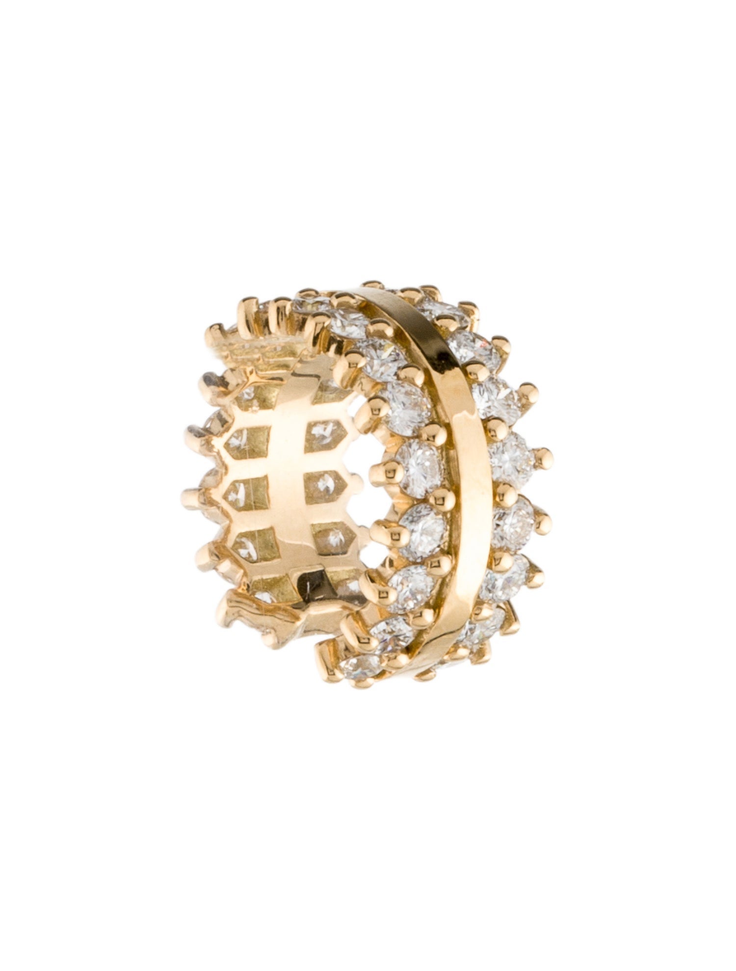 Nouvel Heritage 18K Diamond Vendome Double Full Ear Cuff