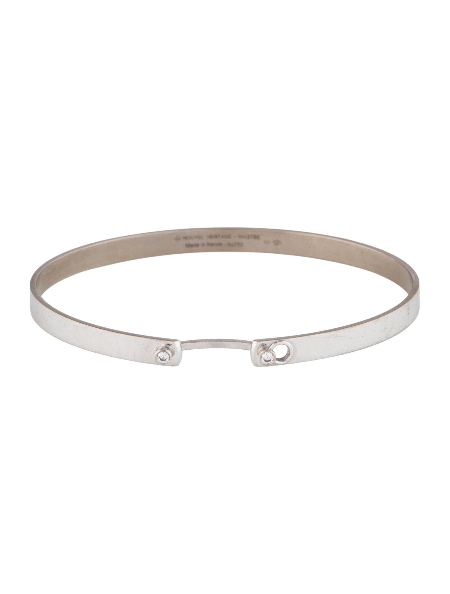 Nouvel Heritage 18K Diamond Monday Morning Mood Bangle Bracelet