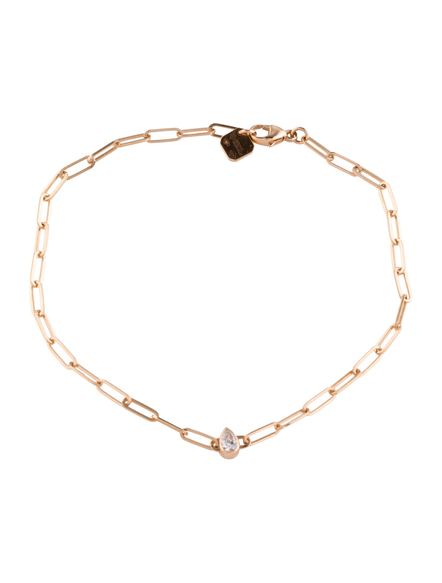 Nouvel Heritage 18K Diamond Pear Classics Station Bracelet