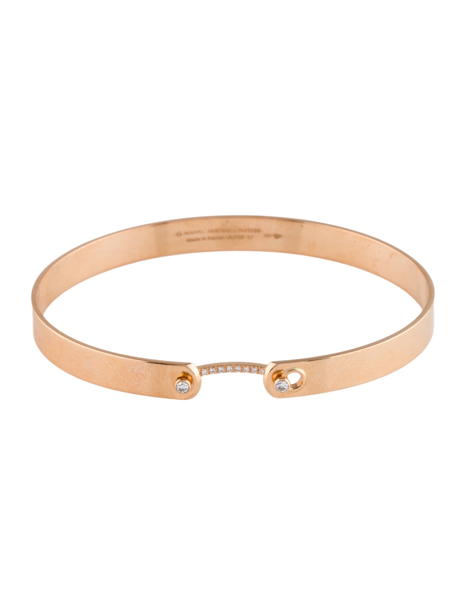 Nouvel Heritage 18K Diamond Business Meeting GM Mood Bangle