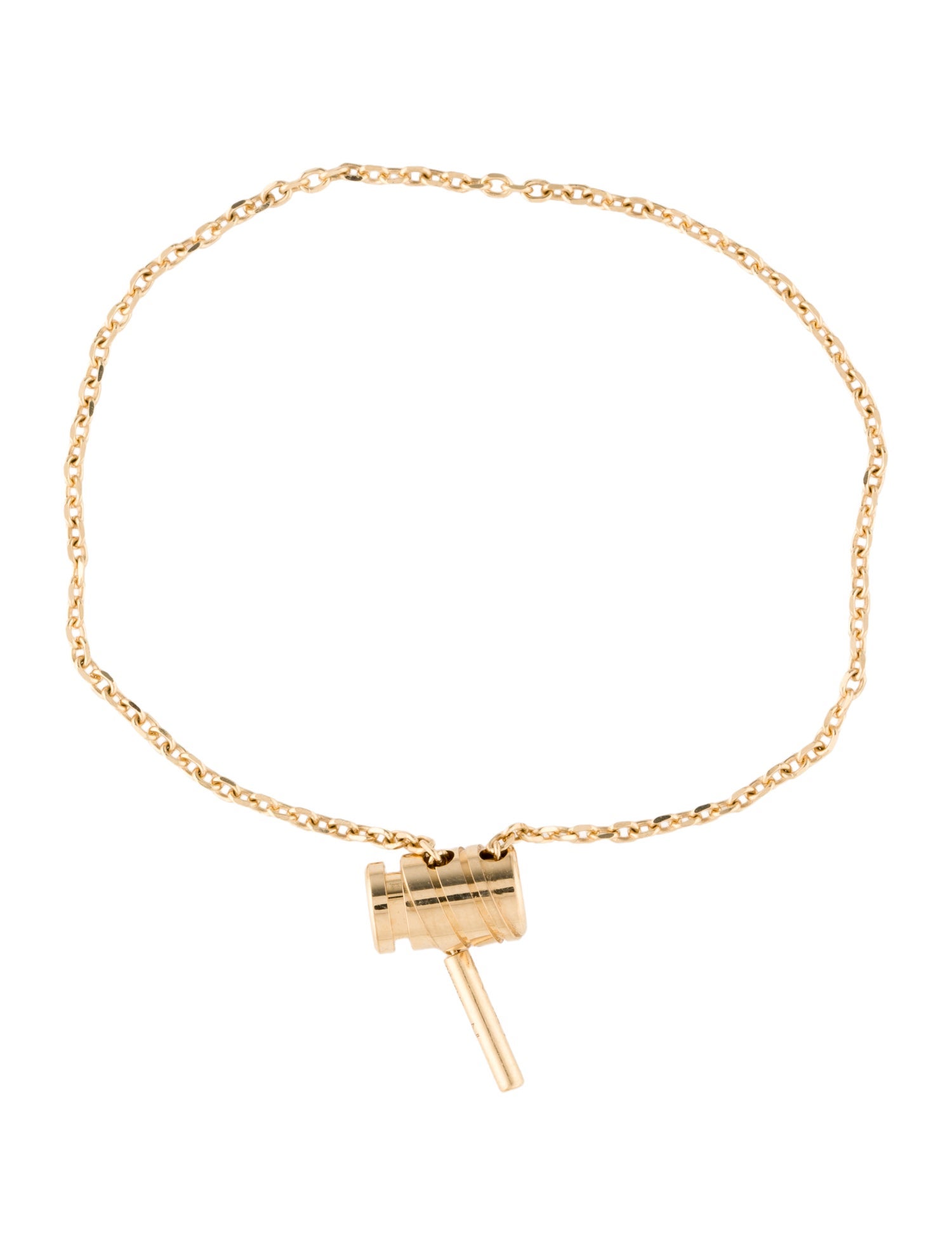 Nouvel Heritage 18K Mini Latch Charm Bracelet