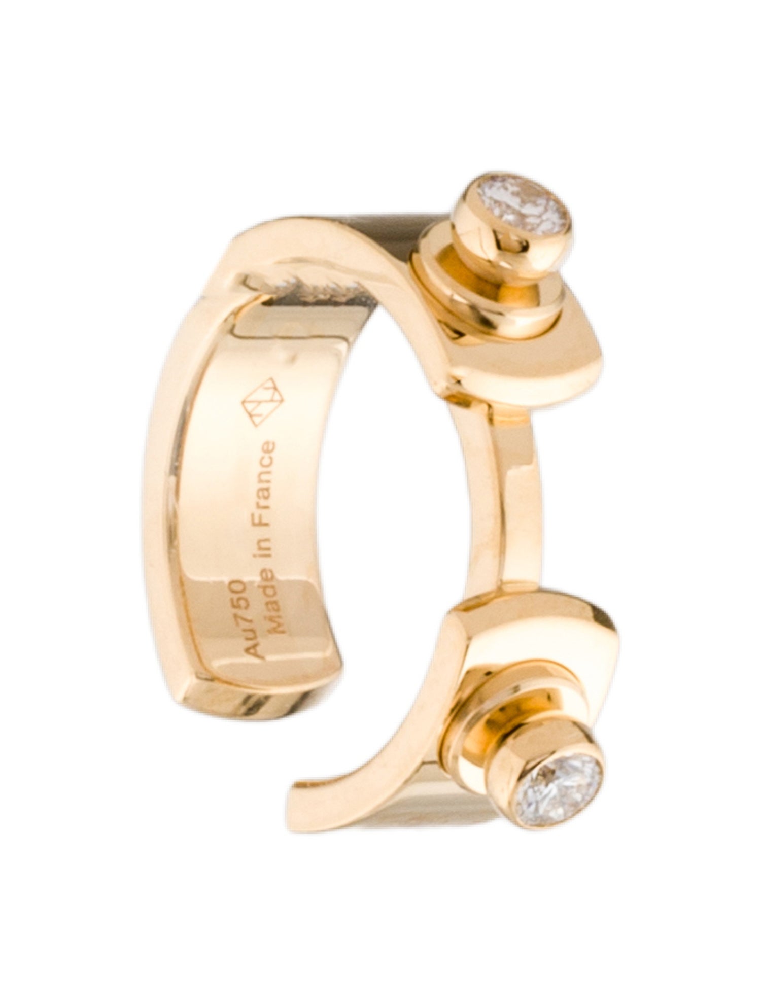 Nouvel Heritage 18K Diamond Monday Morning Single Ear Cuff