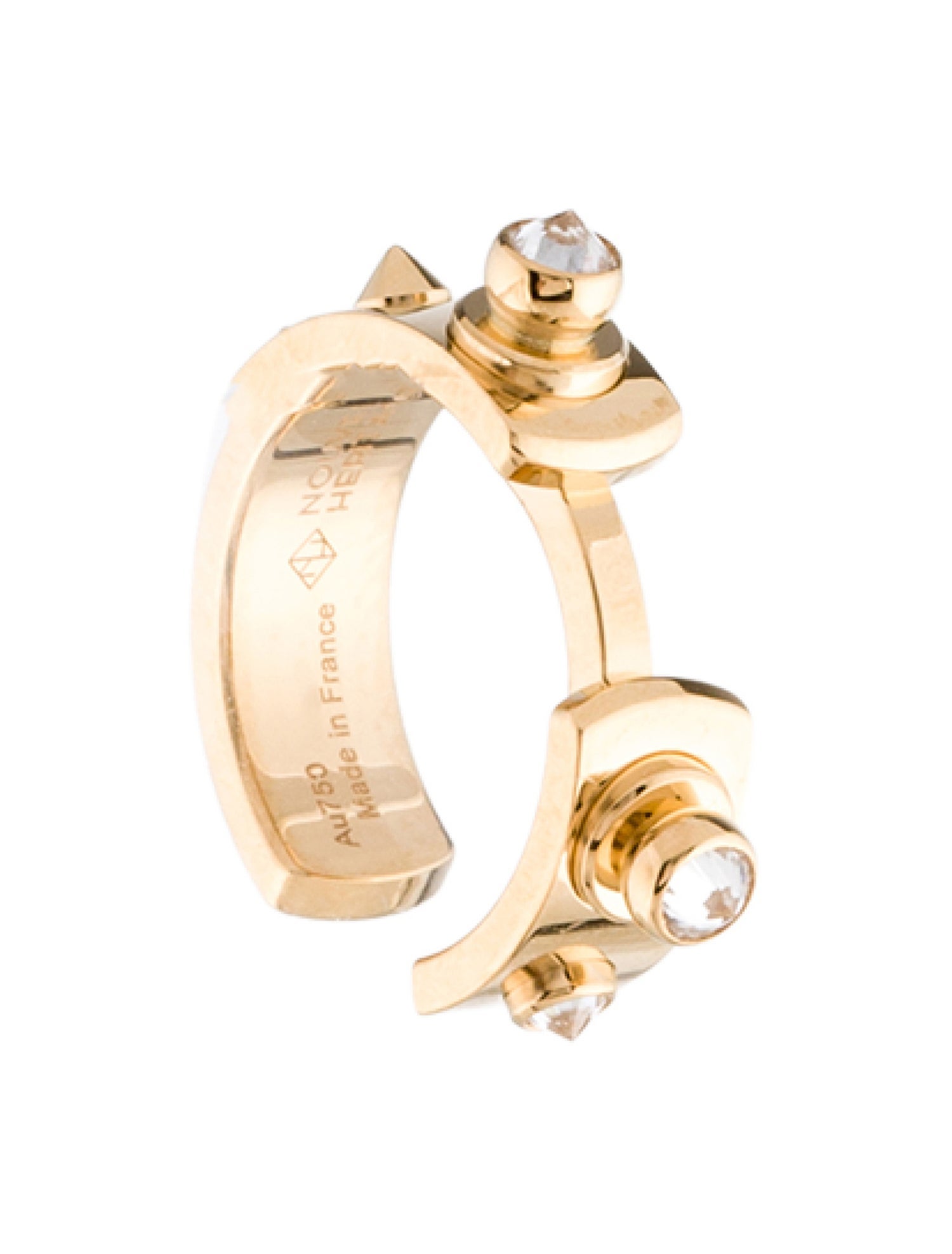 Nouvel Heritage 18K Diamond Brunch In NY Single Ear Cuff Earring