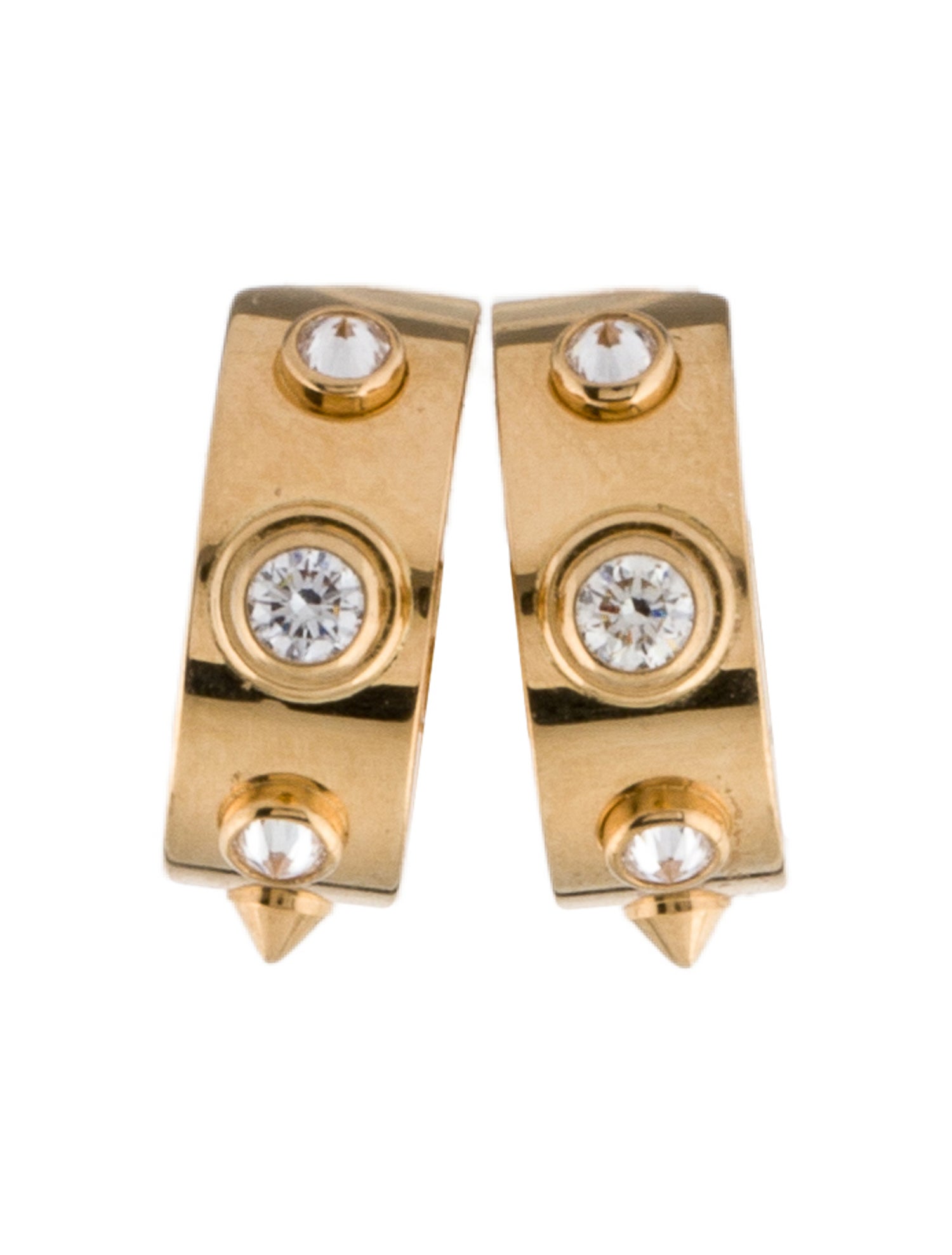 Nouvel Heritage 18K Diamond Brunch in NY Mood Single Ear-Clip Earring