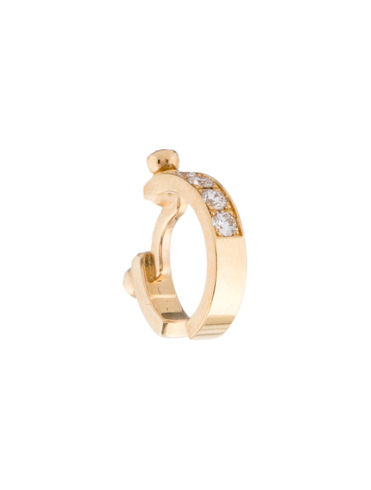 Nouvel Heritage 18K Diamond Tuxedo Mood Single Ear Cuff