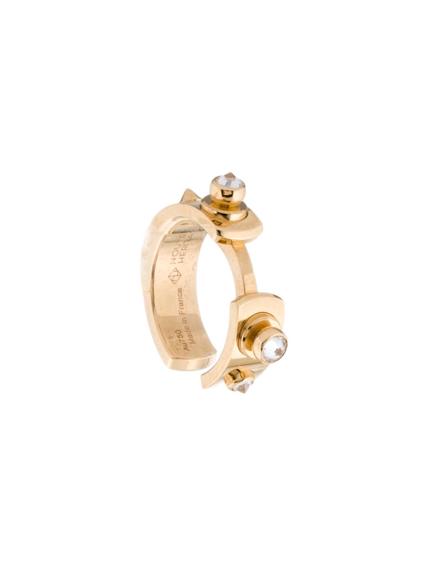 Nouvel Heritage 18K Diamond Single Ear Cuff Earring