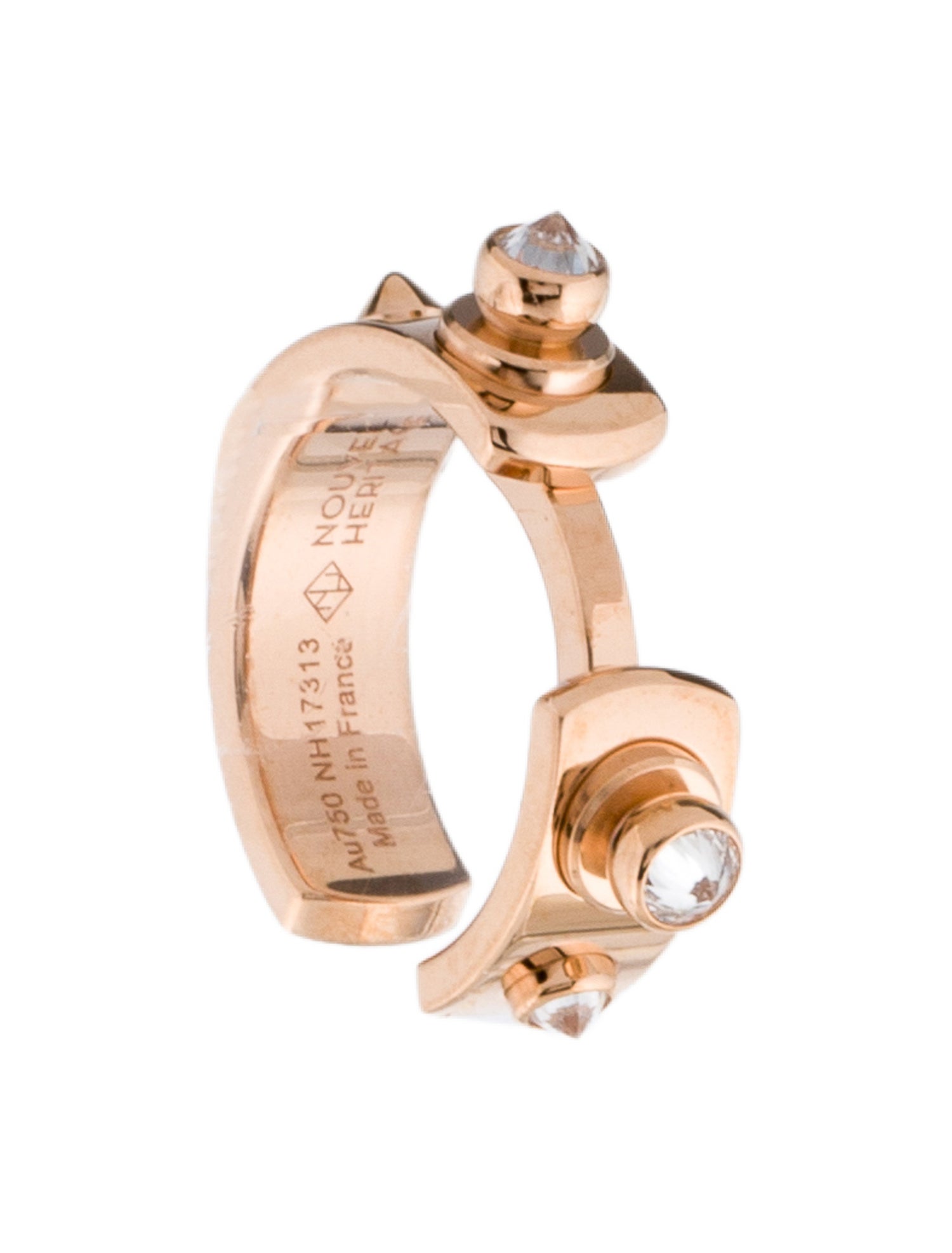 Nouvel Heritage 18K Diamond Brunch In NY Mood Single Ear Cuff