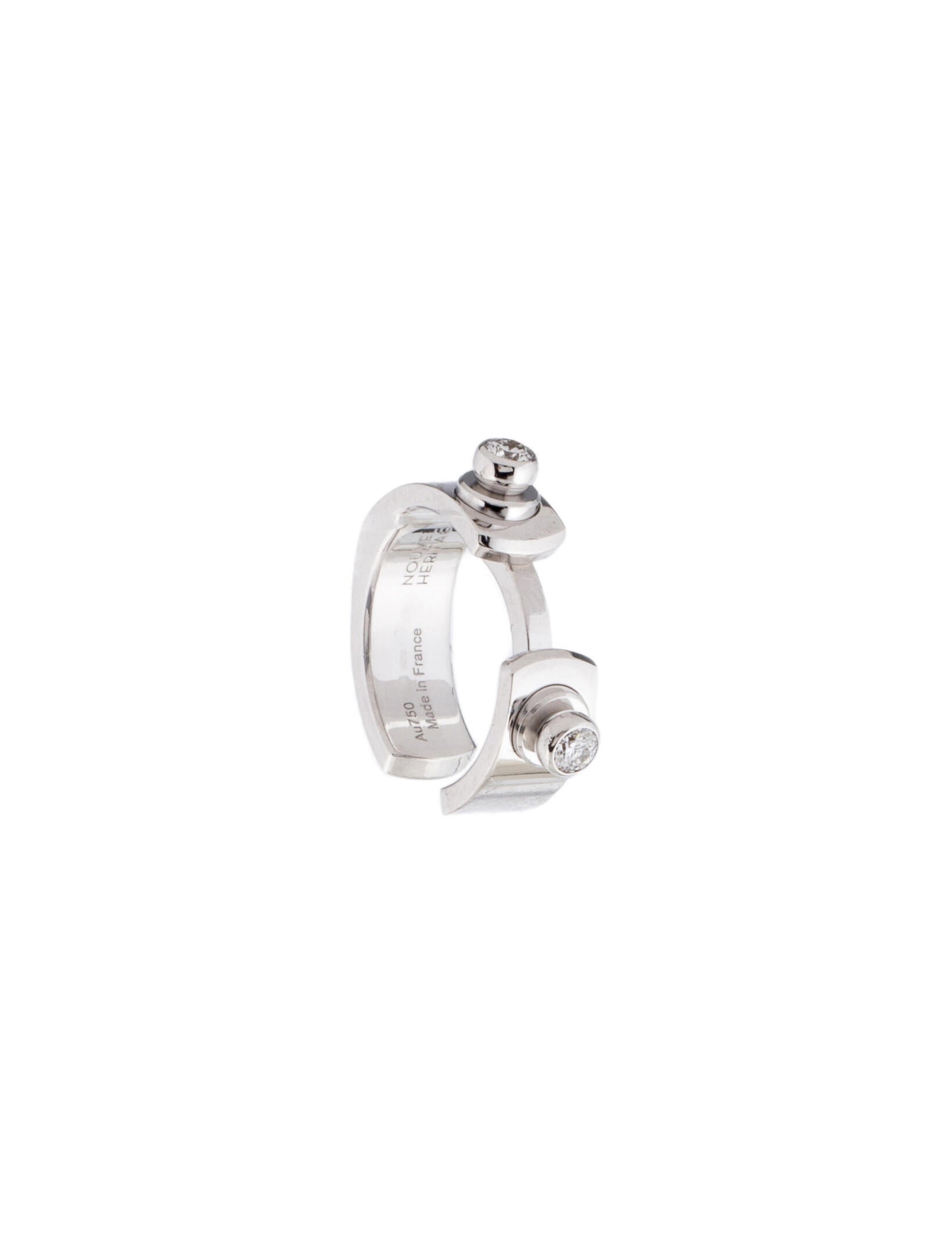 Nouvel Heritage 18K Diamond Monday Morning Mood Single Ear Cuff Earring