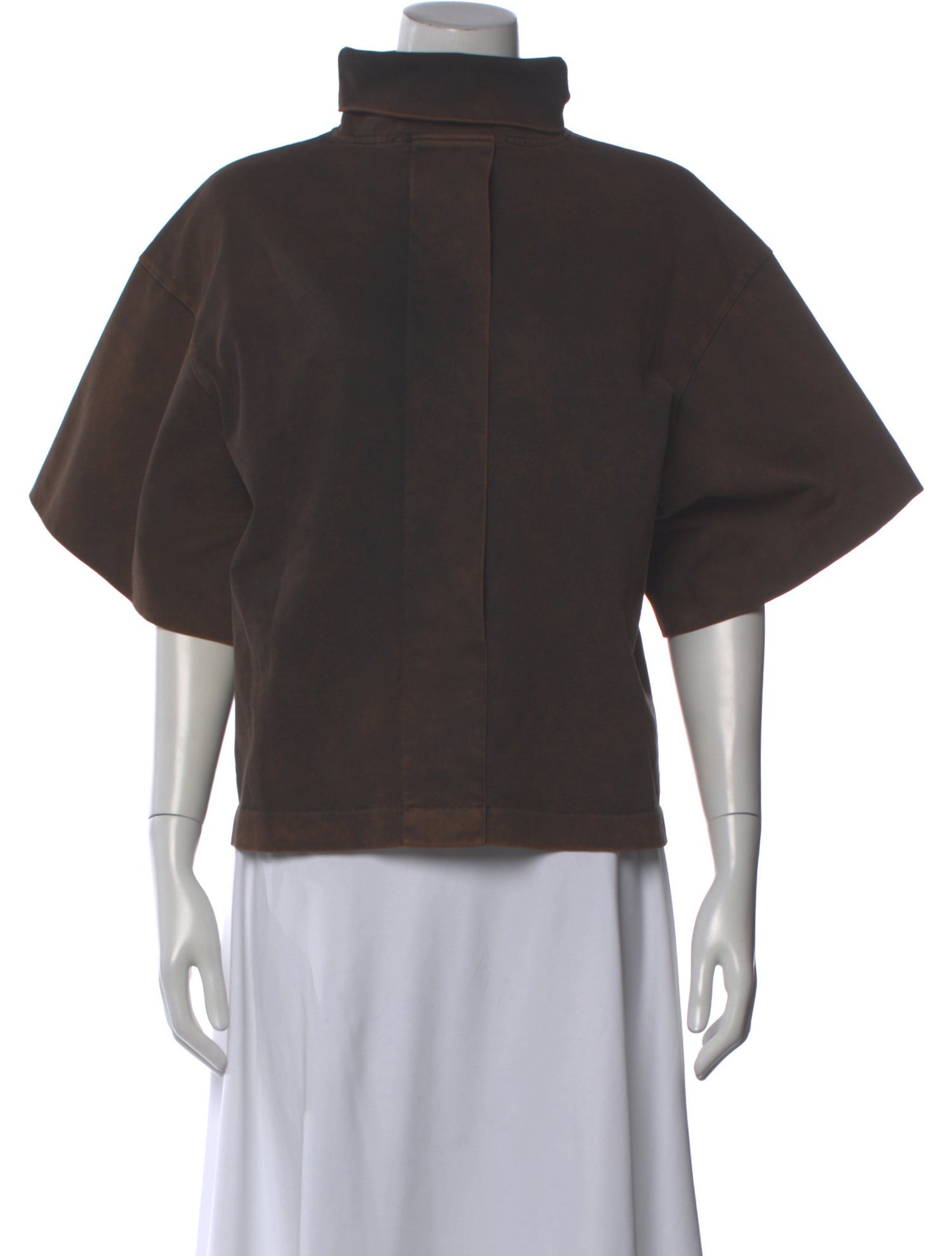 Rùadh Mock Neck Short Sleeve Top