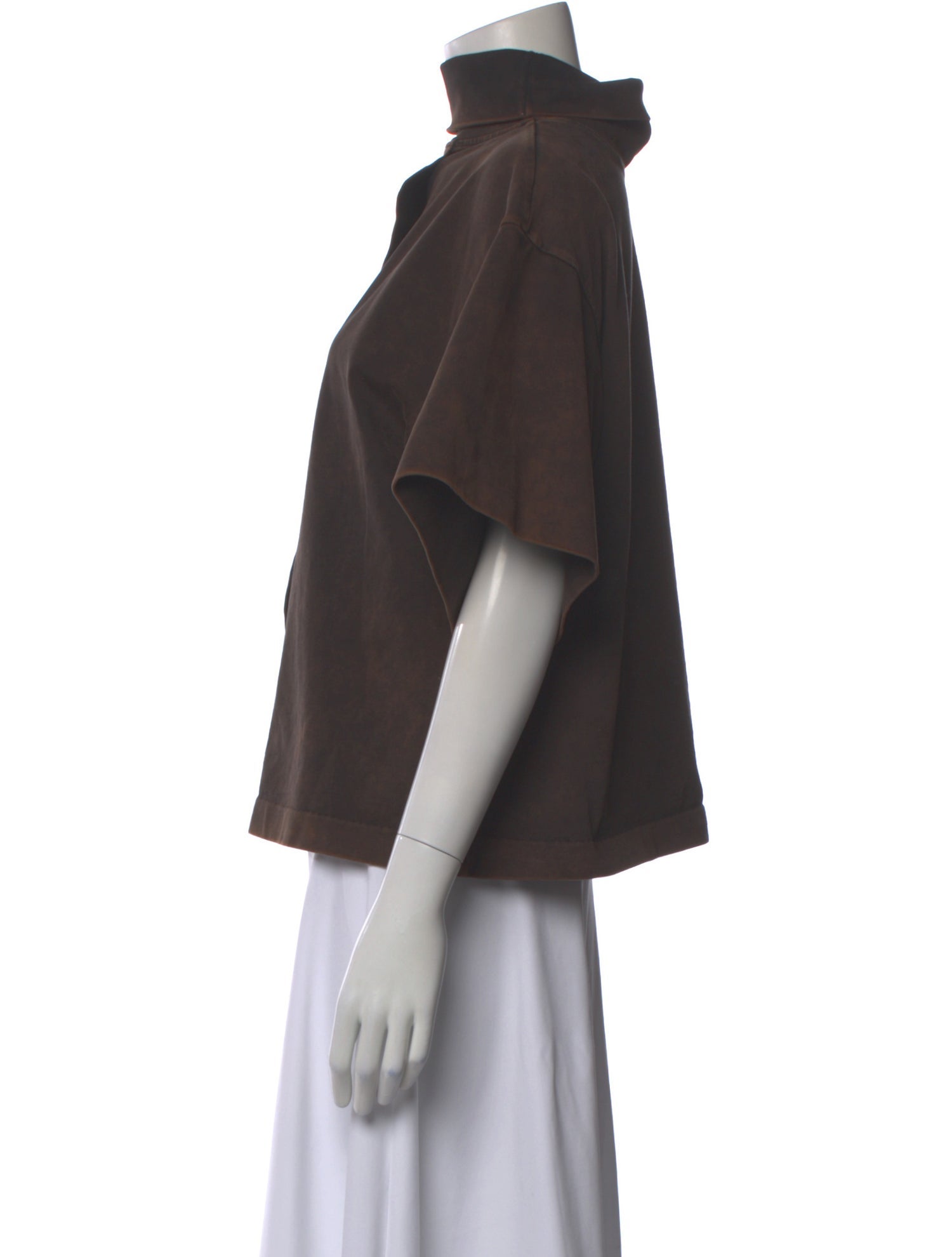 Rùadh Mock Neck Short Sleeve Top