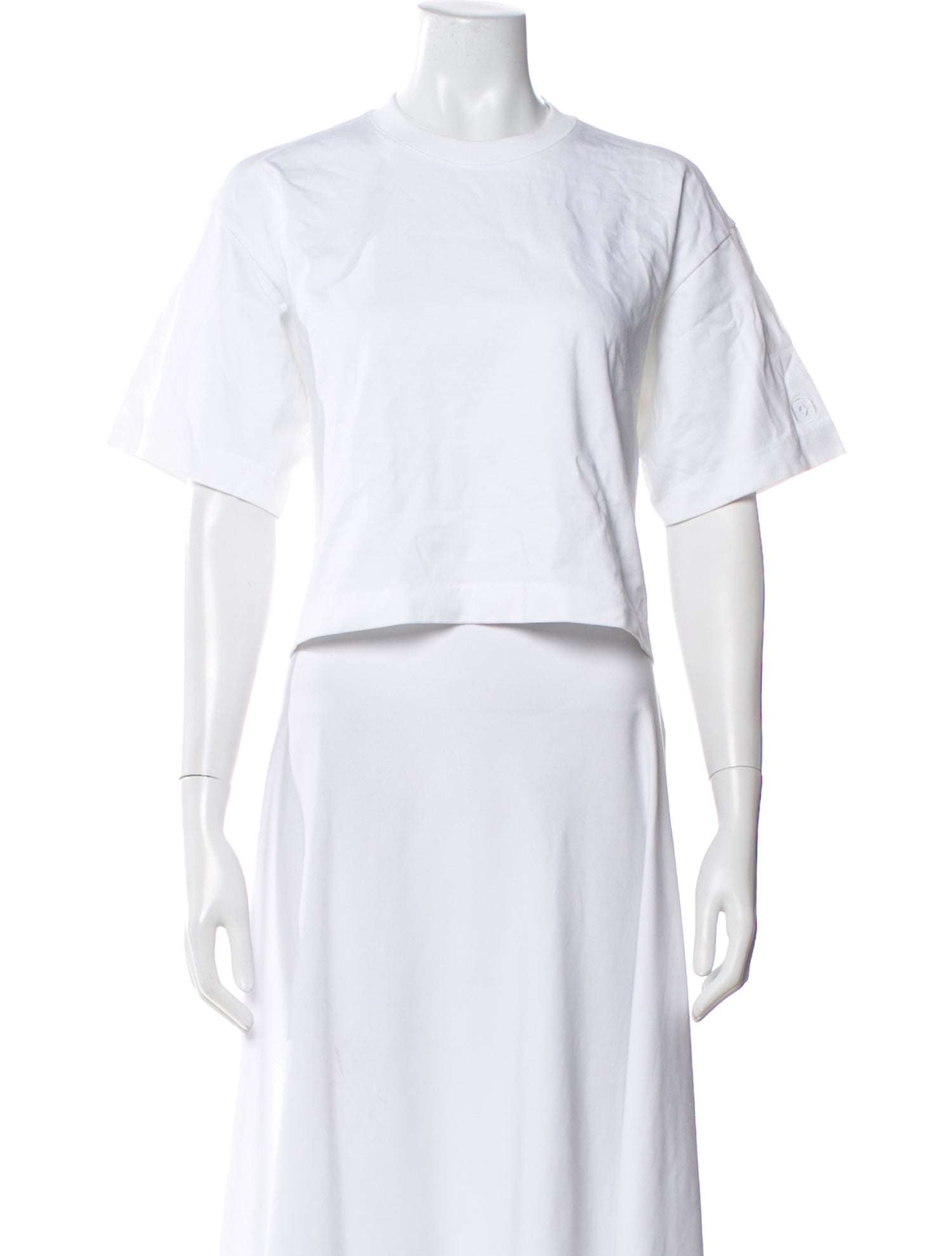 Rùadh Crew Neck Short Sleeve Crop Top