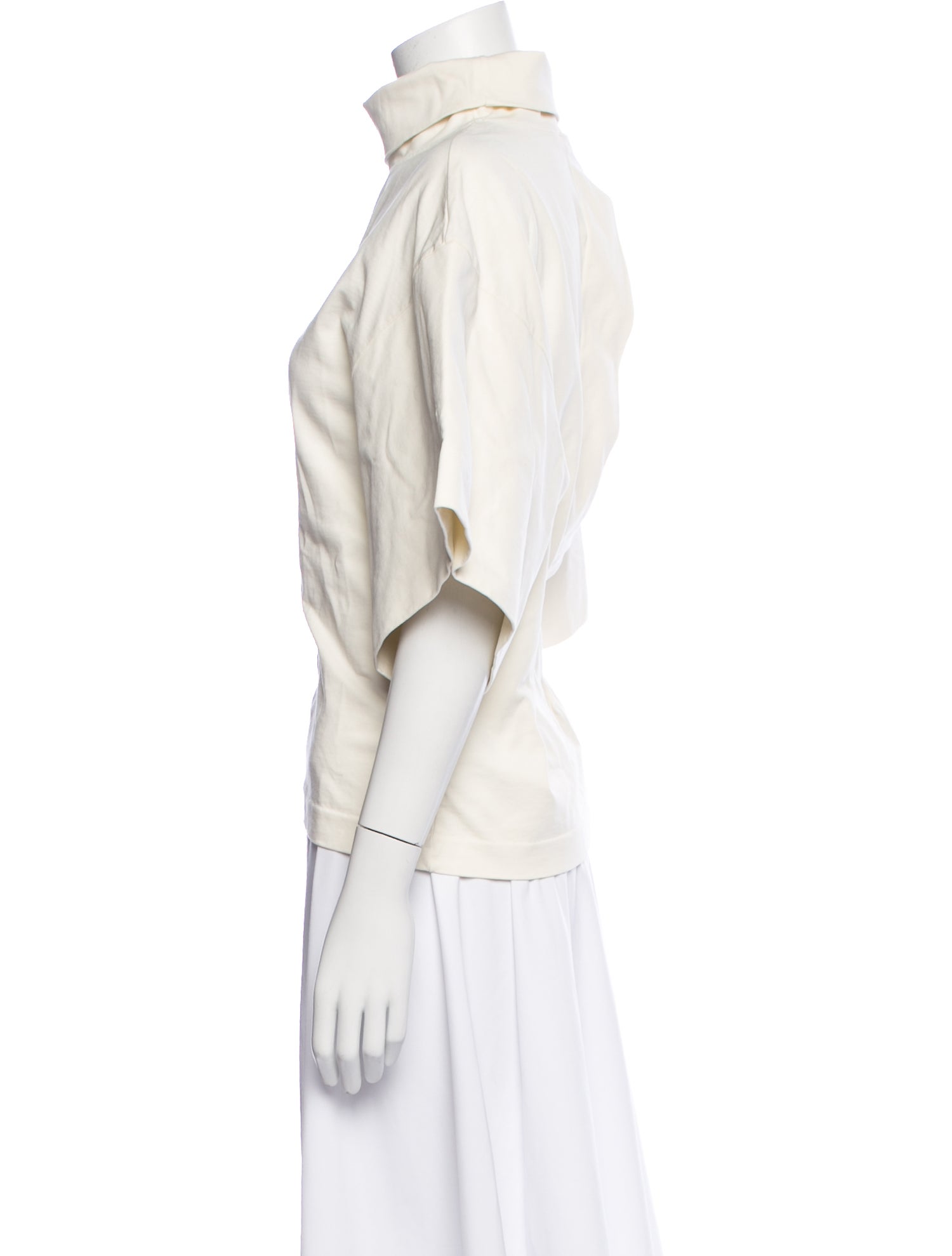 Rùadh Mock Neck Short Sleeve Top