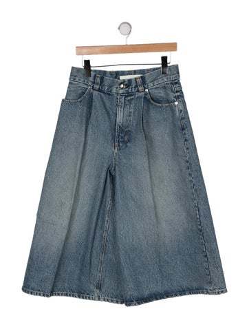 Pre-owned Rùadh High-rise Wide Leg Jeans In Blue