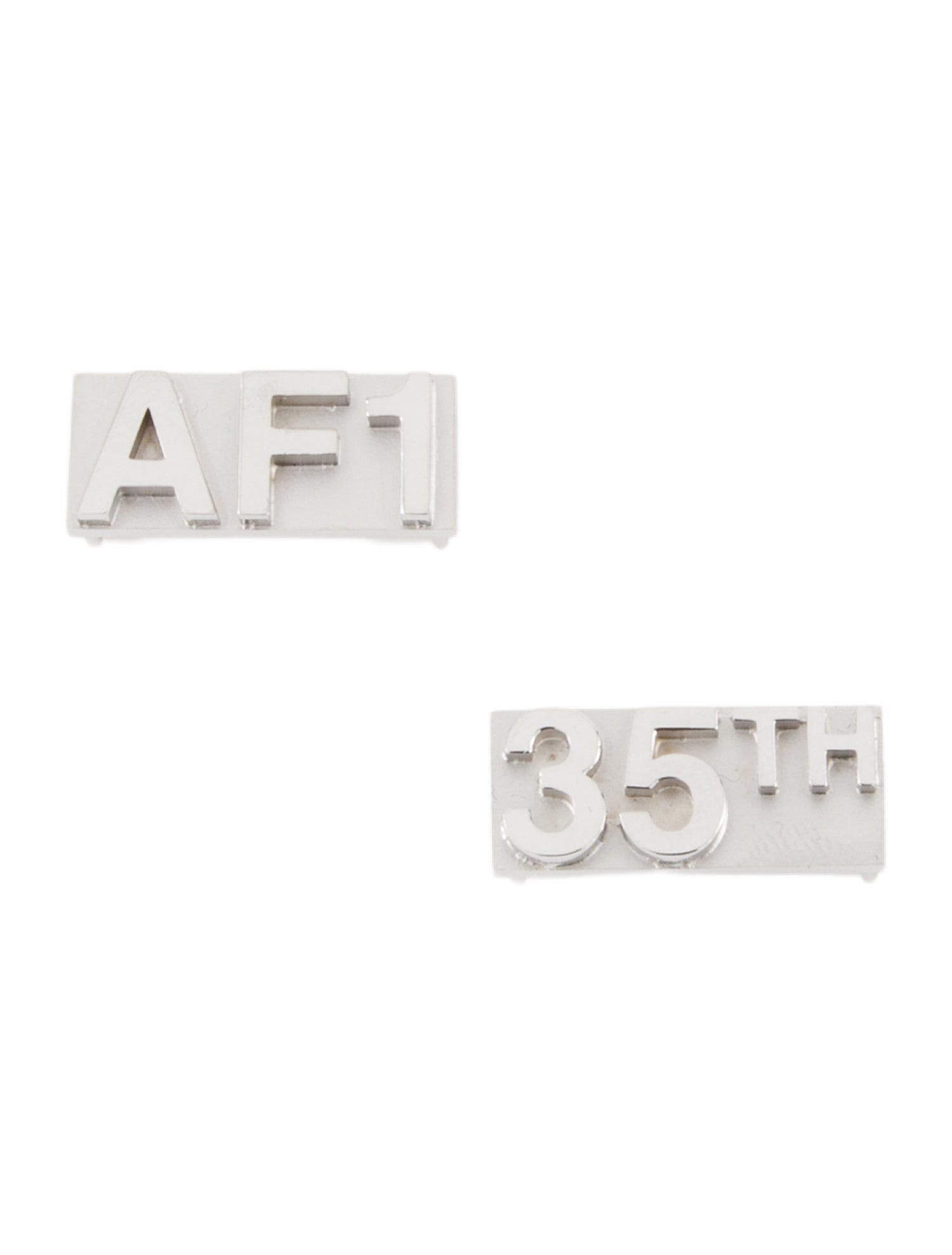 Nike x AMBUSH Silver-Tone Metal Lace Tag