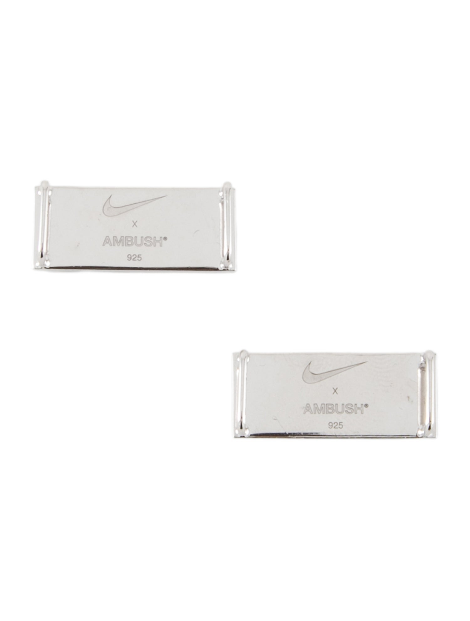 Nike x AMBUSH Silver-Tone Metal Lace Tag
