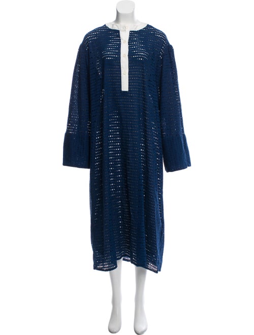 Natasha Zinko Oversized Maxi Dress Blue