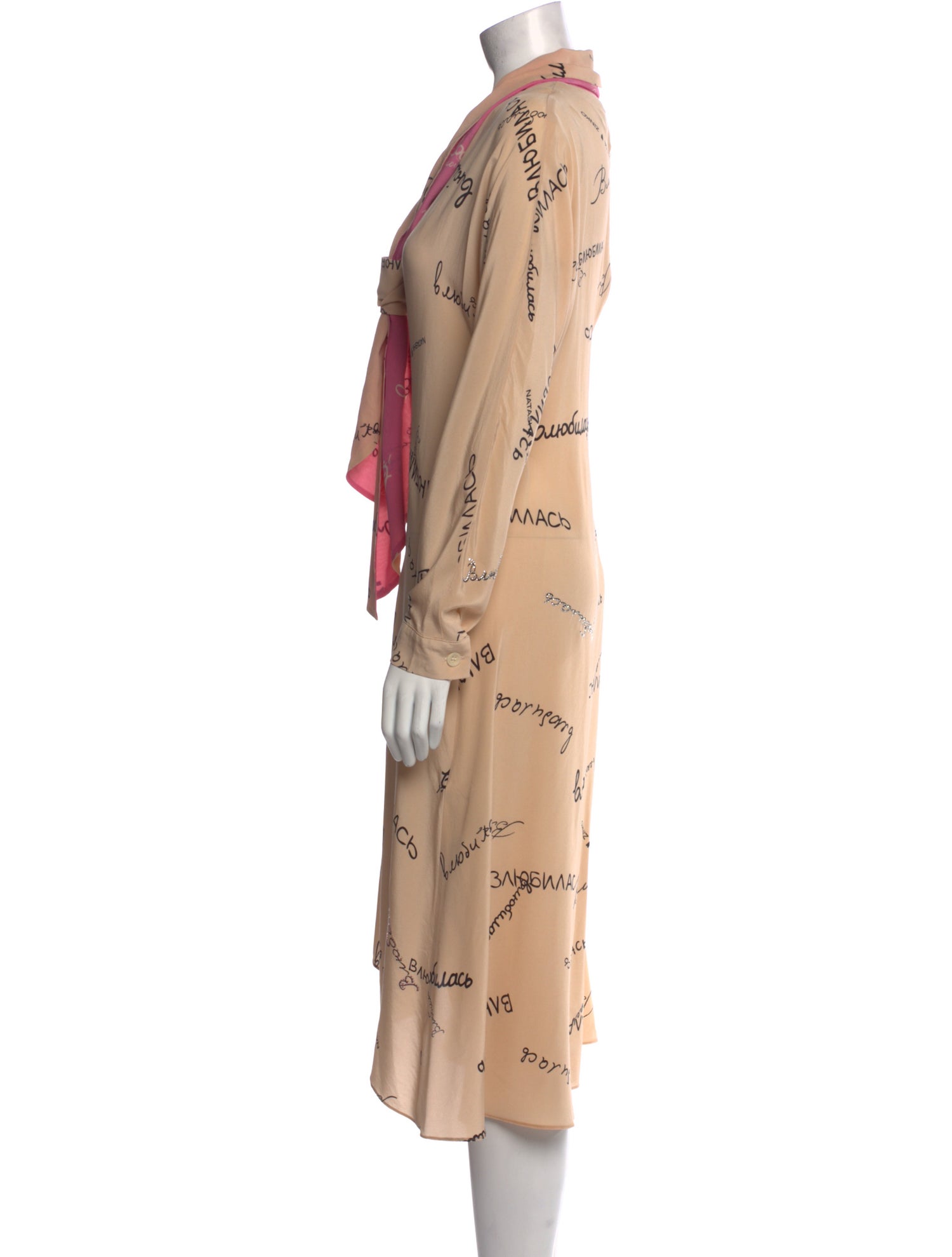 Natasha Zinko Silk Midi Length Dress