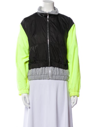 Natasha Zinko Nylon Colorblock Pattern Jacket