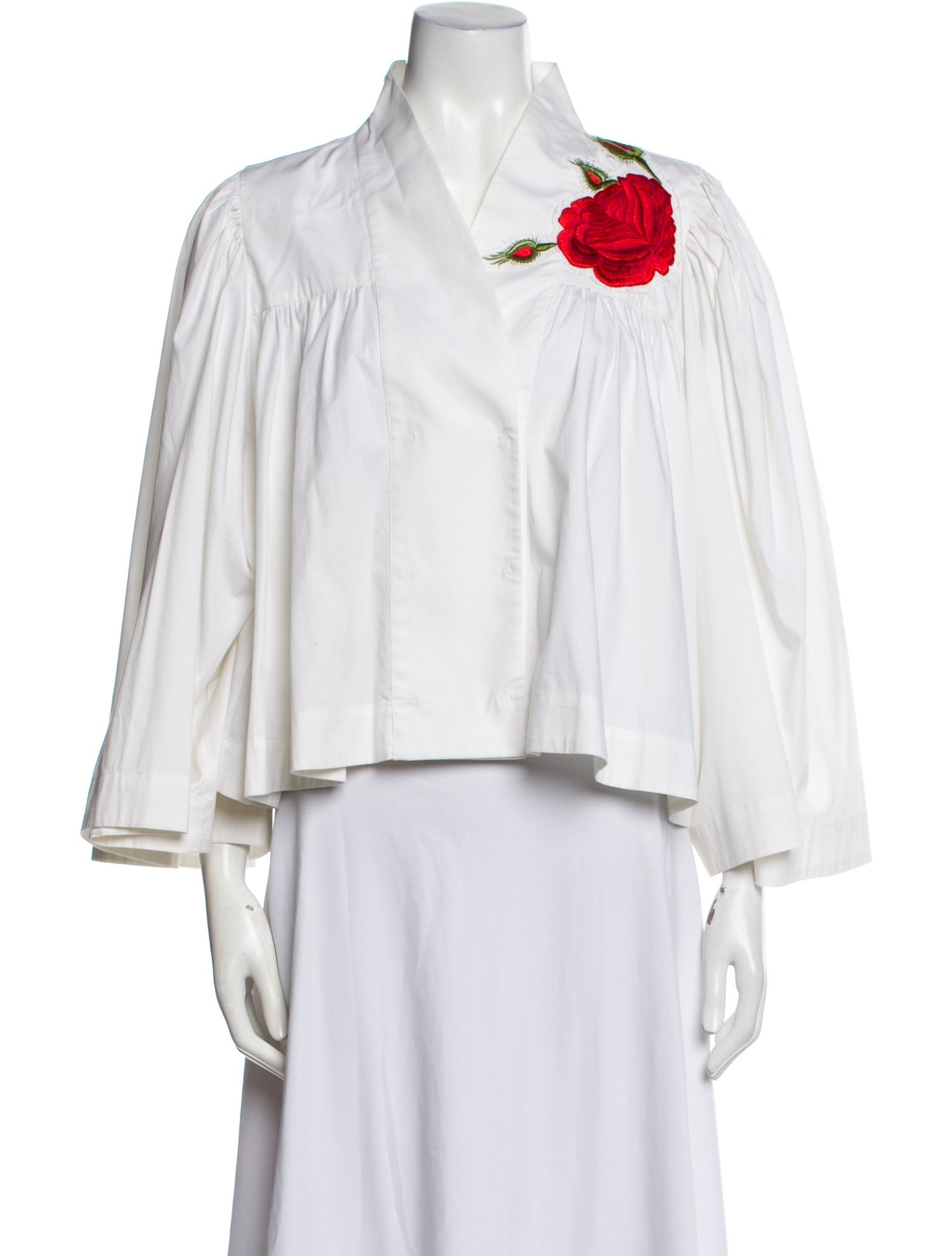 Natasha Zinko V-Neck Long Sleeve Blouse