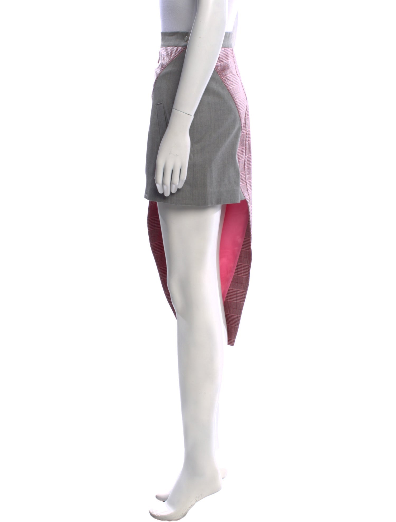 Natasha Zinko Striped Mini Skirt