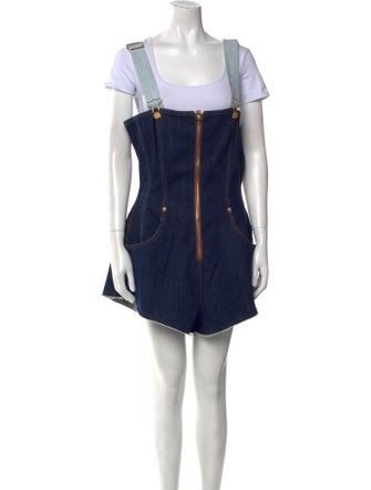 Natasha Zinko Square Neckline Romper