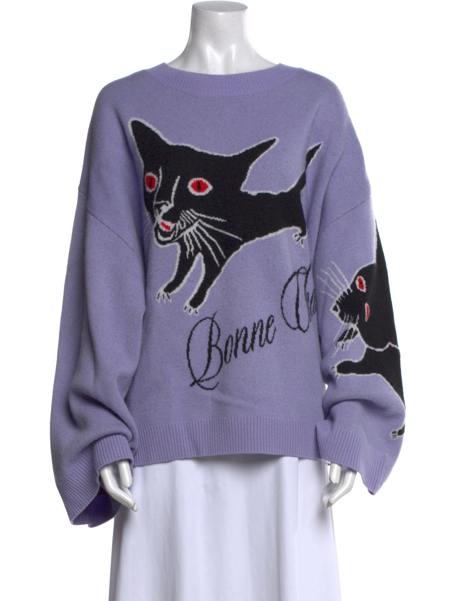 Natasha Zinko Wool Graphic Print Sweater