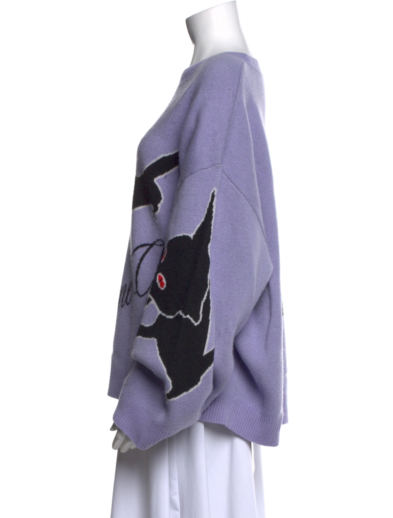 Natasha Zinko Wool Graphic Print Sweater