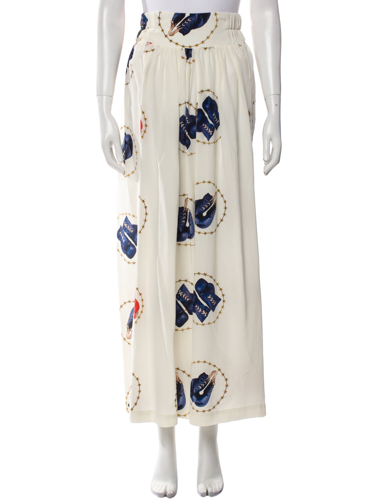 Natasha Zinko Printed Wide Leg Pants