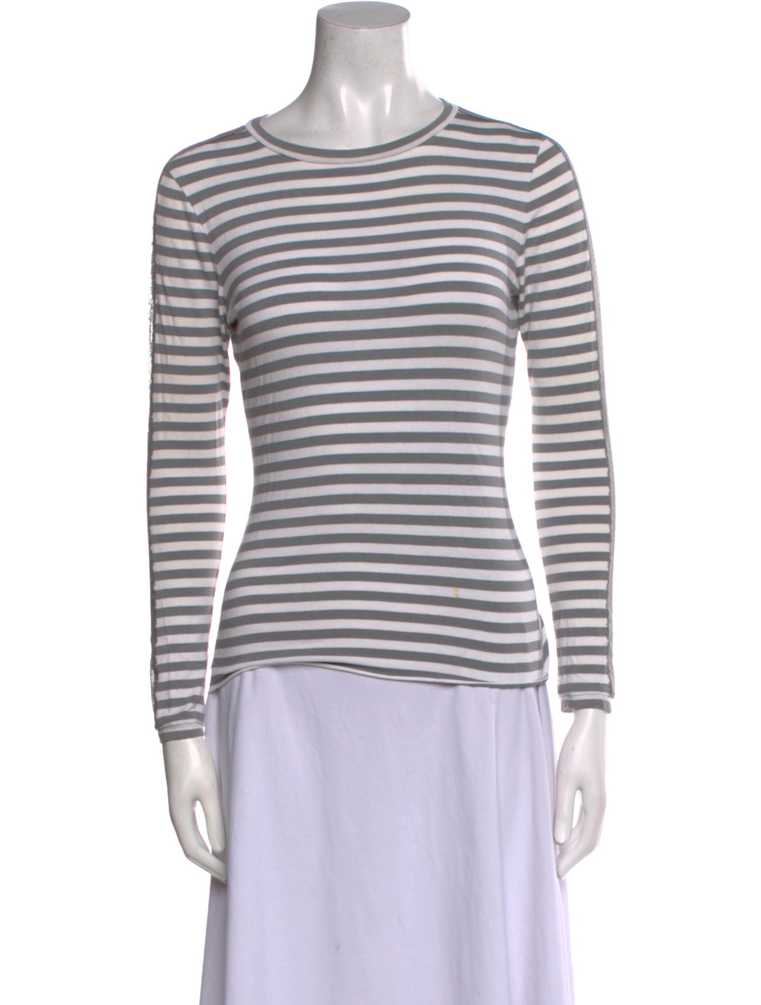 Natasha Zinko Striped Crew Neck T-Shirt