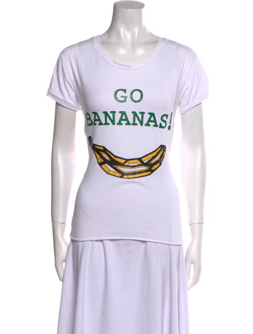 Natasha Zinko Graphic Print Scoop Neck T-Shirt