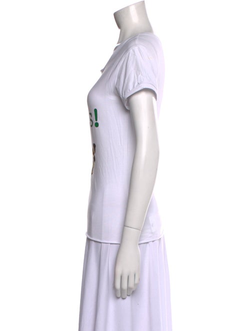 Natasha Zinko Graphic Print Scoop Neck T-Shirt