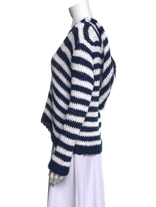 Natasha Zinko Striped V-Neck Sweater