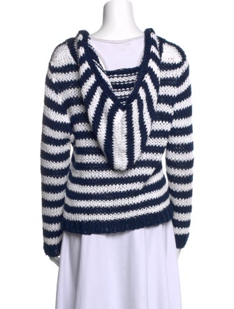Natasha Zinko Striped V-Neck Sweater