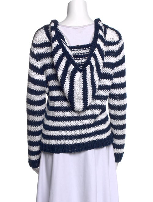 Natasha Zinko Striped V-Neck Sweater