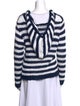 Natasha Zinko Striped V-Neck Sweater