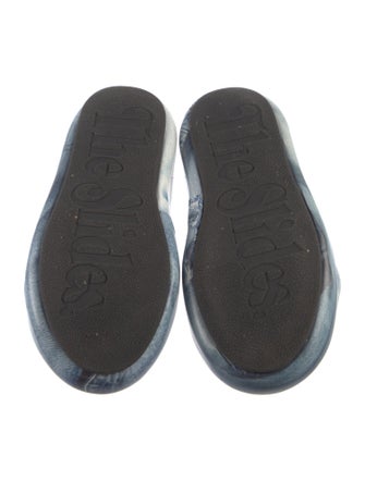 Natasha Zinko Denim Printed Slides