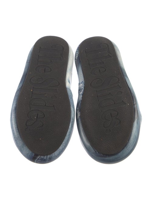 Natasha Zinko Denim Printed Slides