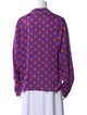 Natasha Zinko Printed Long Sleeve Button-Up Top