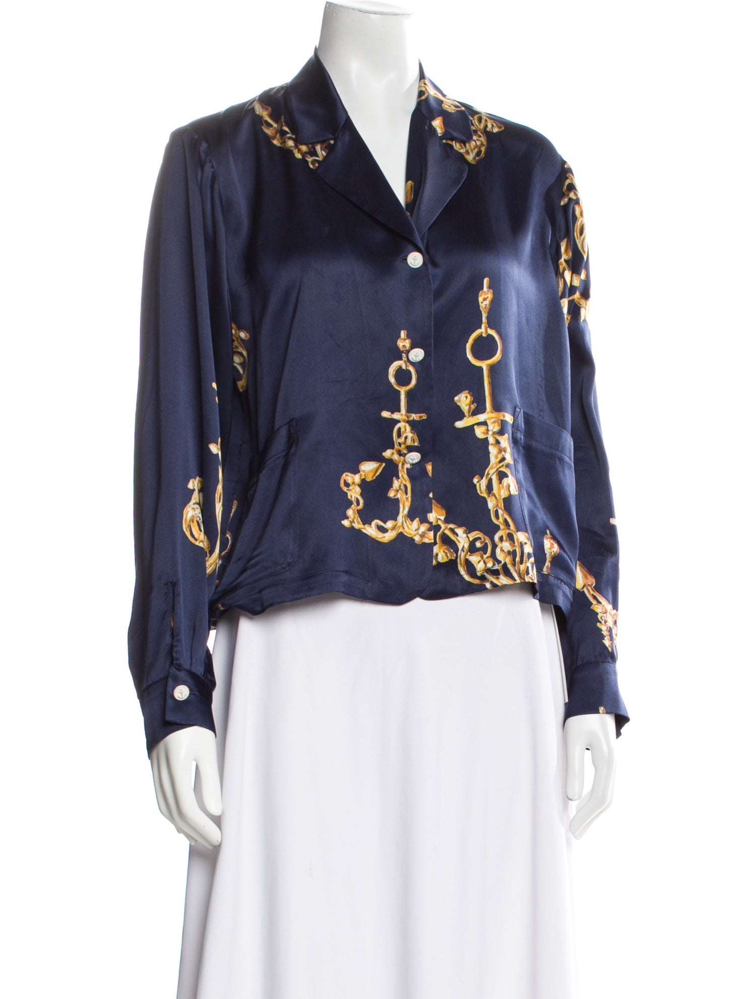 Natasha Zinko Silk Floral Print Blouse