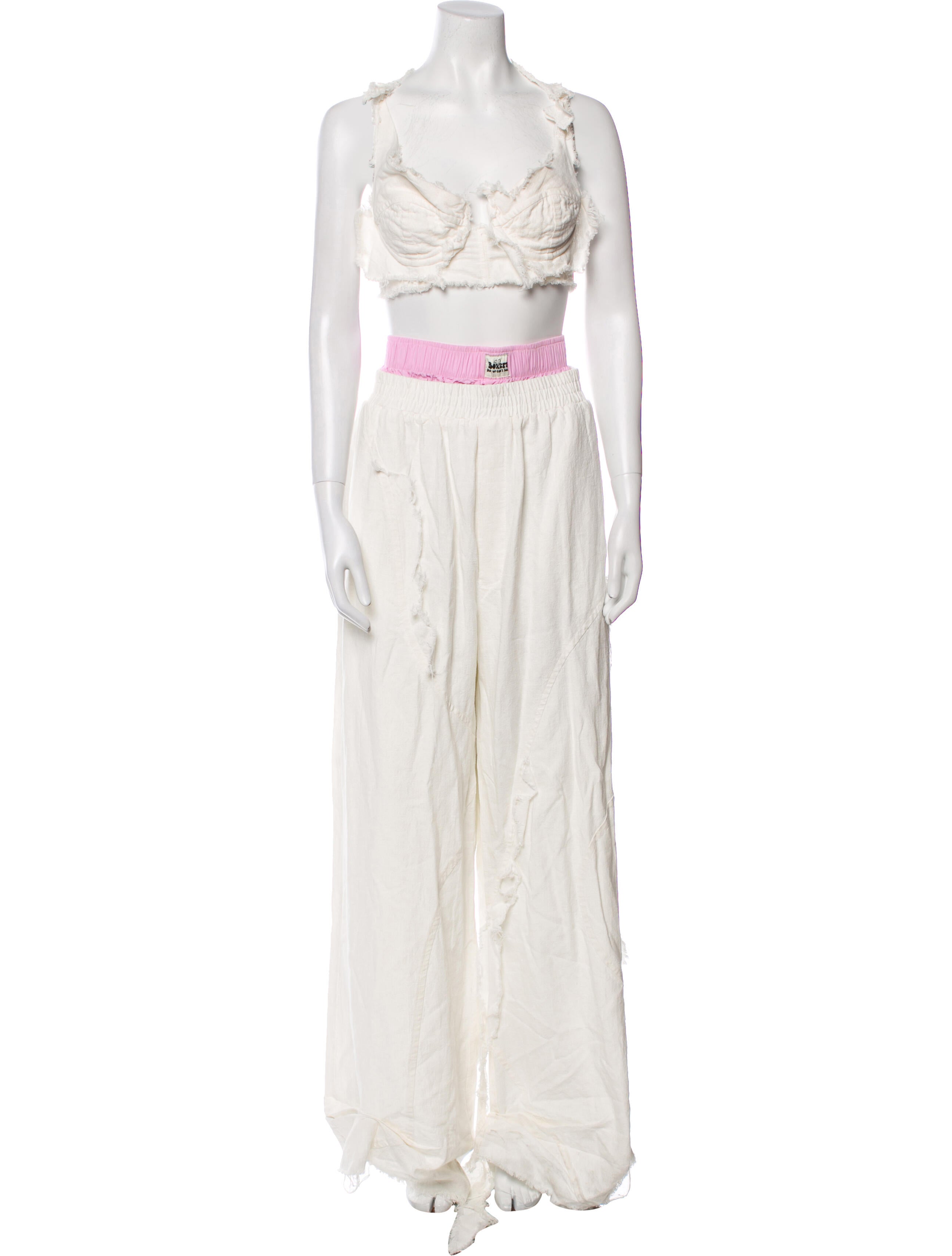 Natasha Zinko Hemp Distressed Accents Pant Set