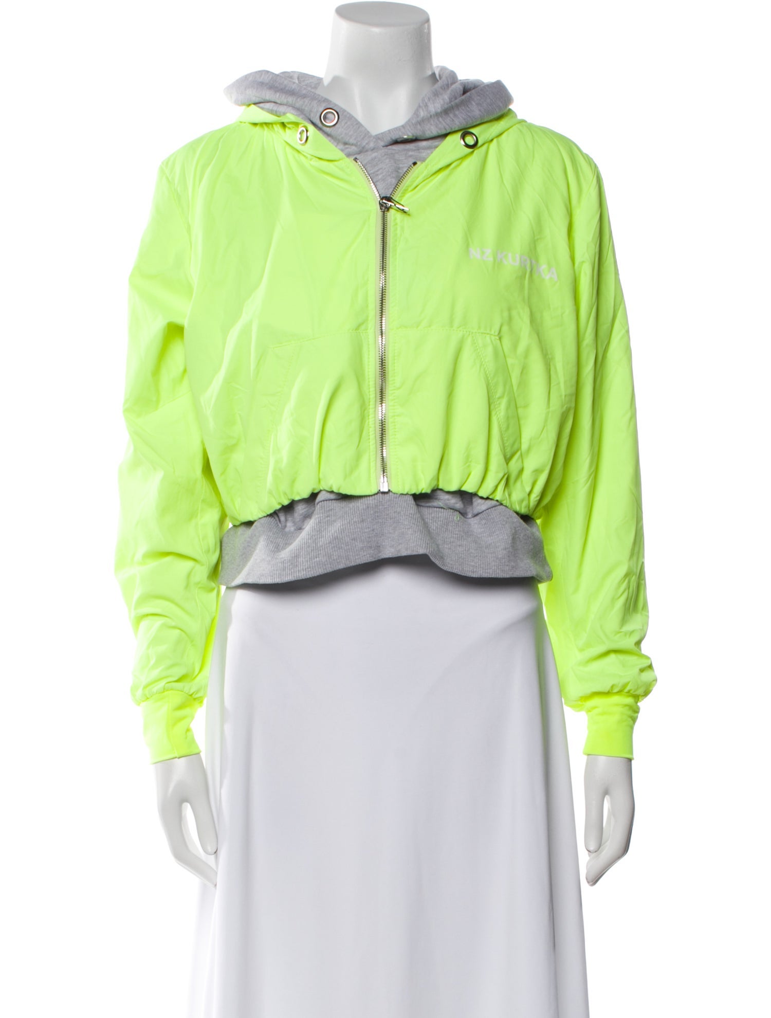 Natasha Zinko Nylon Colorblock Pattern Jacket