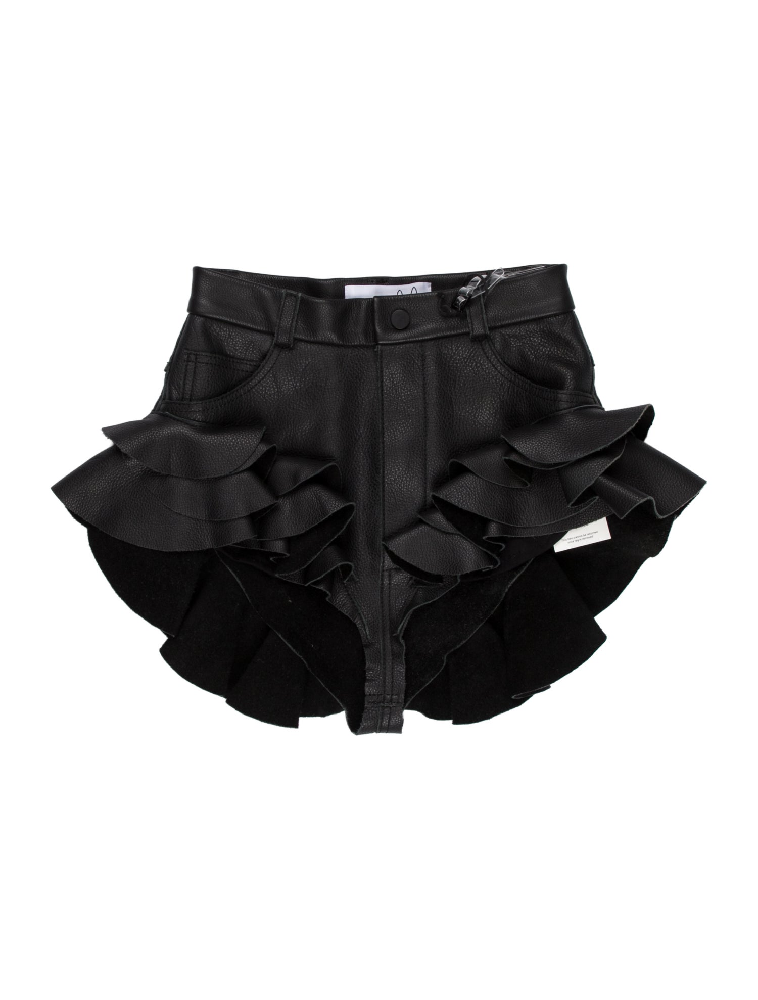 Natasha Zinko Leather Mini Shorts w/ Tags