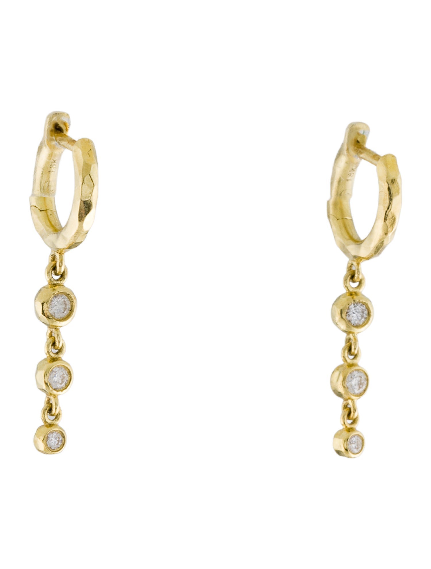 Octavia Elizabeth 18K Diamond Drop Earrings