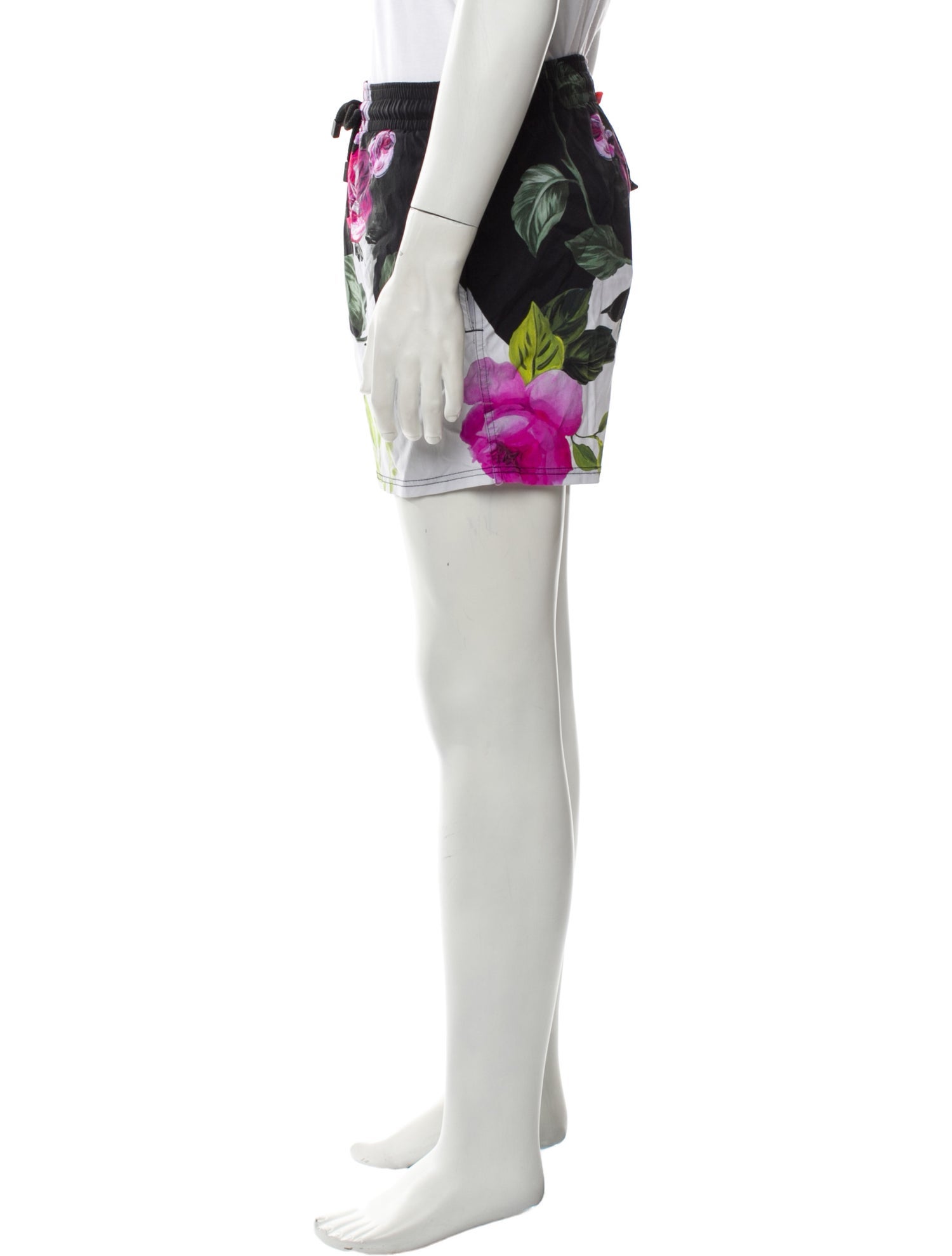 Off-White x VILEBREQUIN Floral Print Mesh Accents Swim Trunks