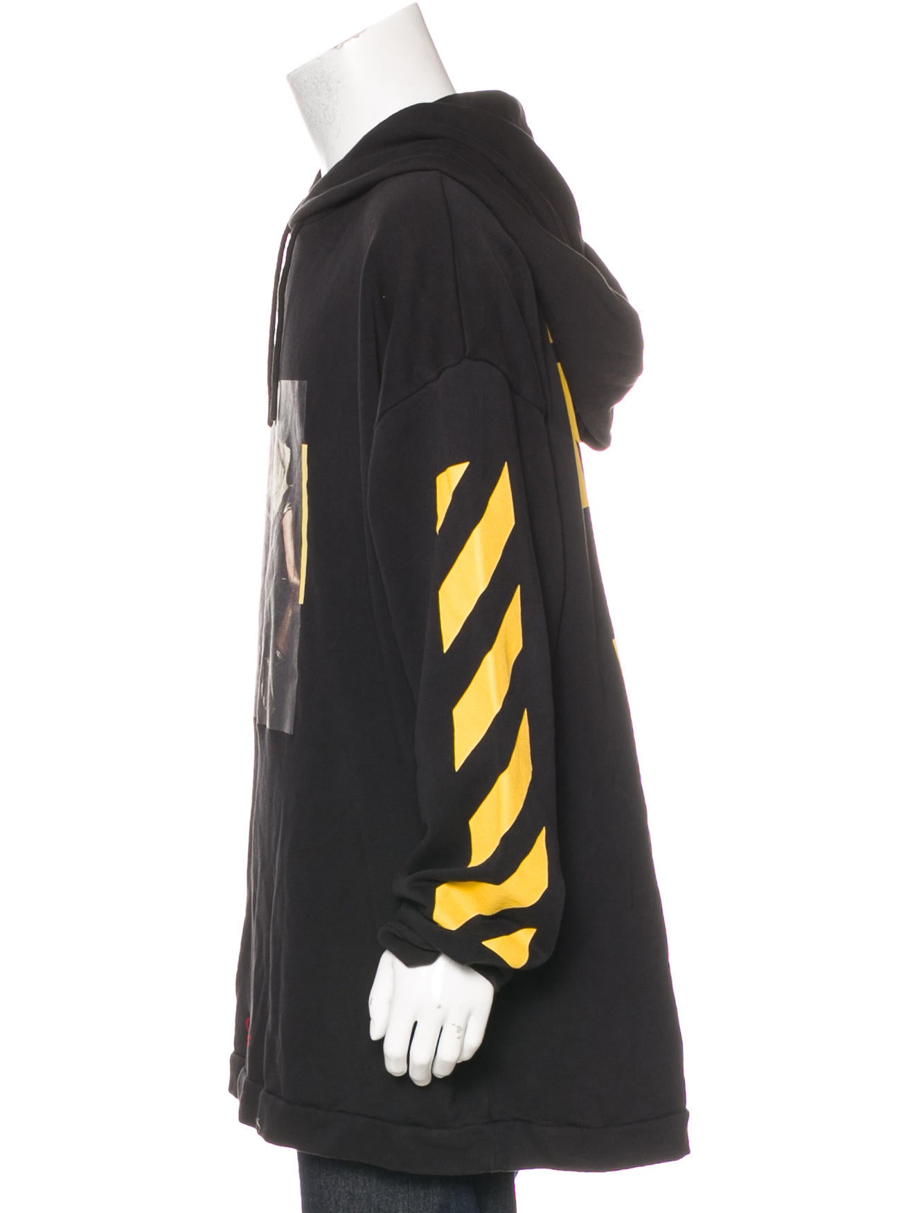 (USE OFF-WHITE OFFVA)O//ff-W//hite Off-White Cut Off Graphic Hoodie