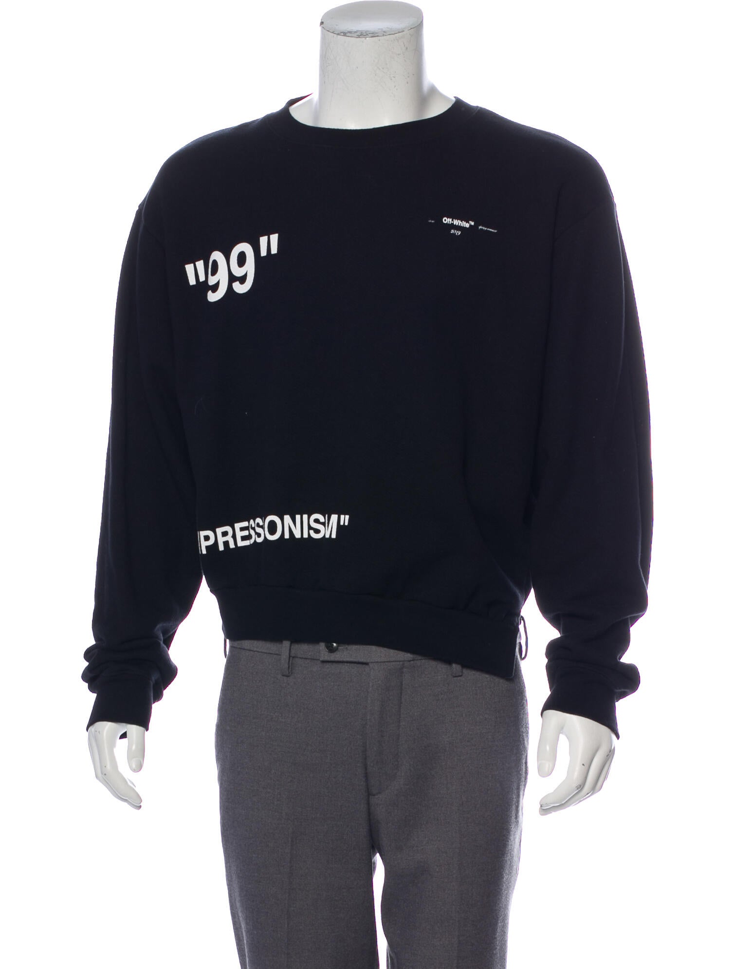 off white impressionism crewneck